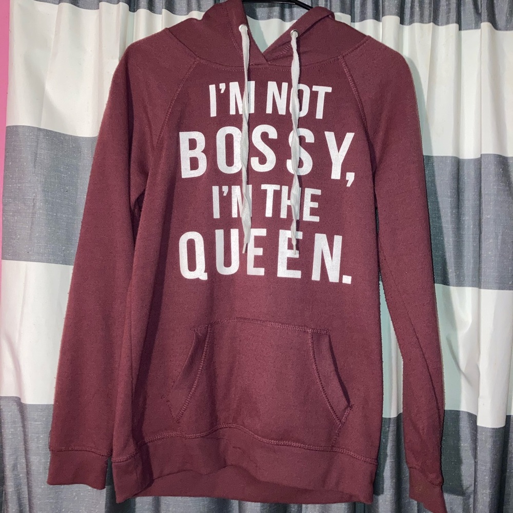 i’m not bossy i’m the queen hoodie
